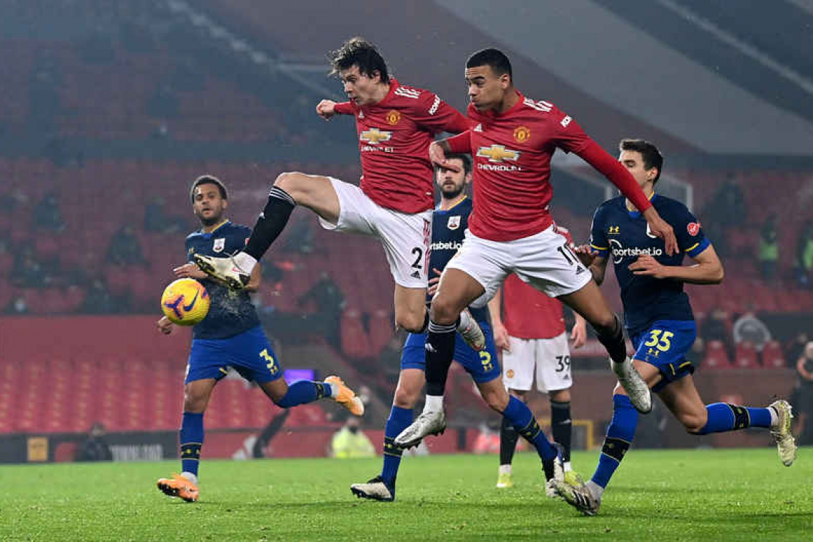    Man United hit nine goals past nine-man Southampton   